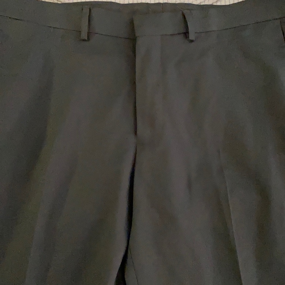 Black Hagar Dress Pants Slim Stretch Fit